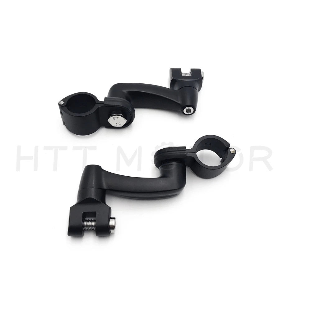 Offset Highway Foot Peg Mounts with 1" Clamps for Harley 1200 CVO (2014–2023)