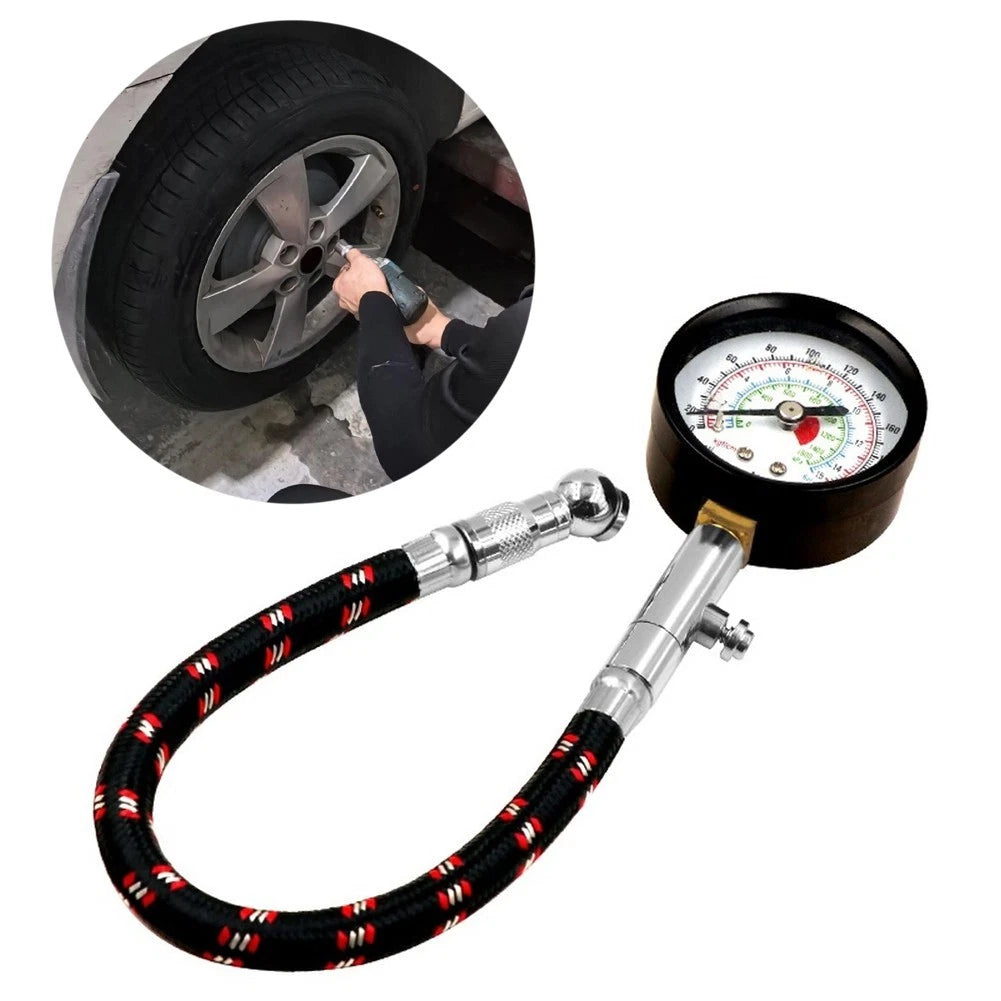 Tire Pressure Gauge with Air Release Valve for Roadside Tire Check