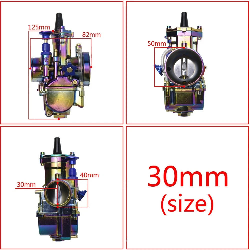 30mm Carburetor with Power Jet for PWK30 150-200cc ATV