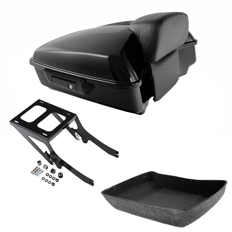 Chopped Trunk Backrest Mount Rack for Harley Heritage Classic FLHCS (2018–2026)
