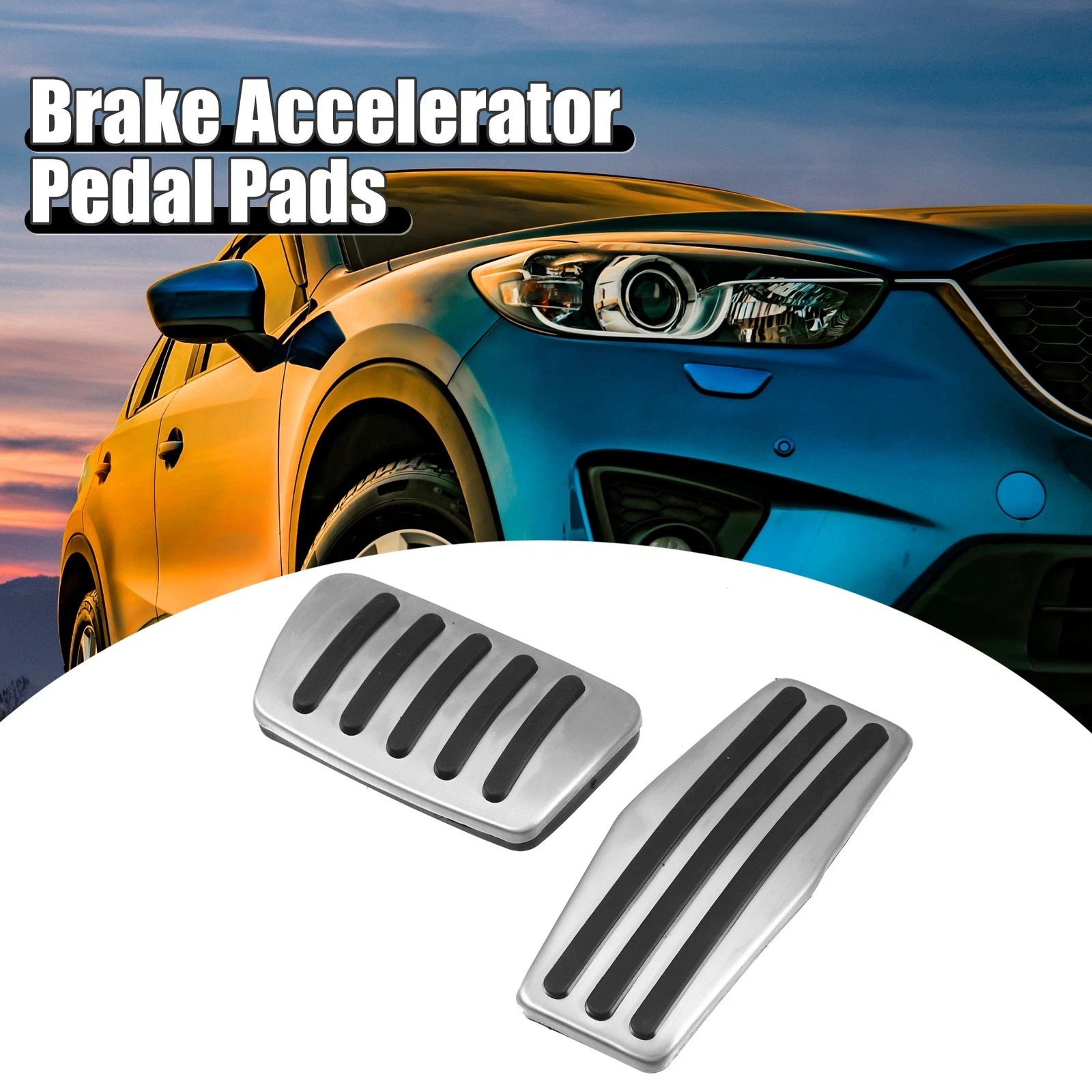 Brake Gas Accelerator Pedal Covers Replacement Set for Cadillac Buick (2010–2020)
