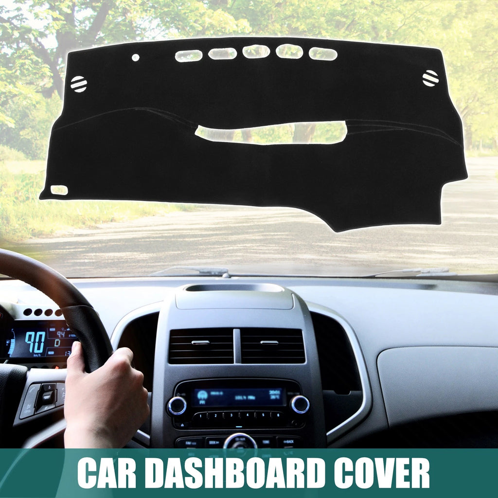 Dashboard Cover Black Polyester Mat Protector for Toyota Prius (2012–2015)