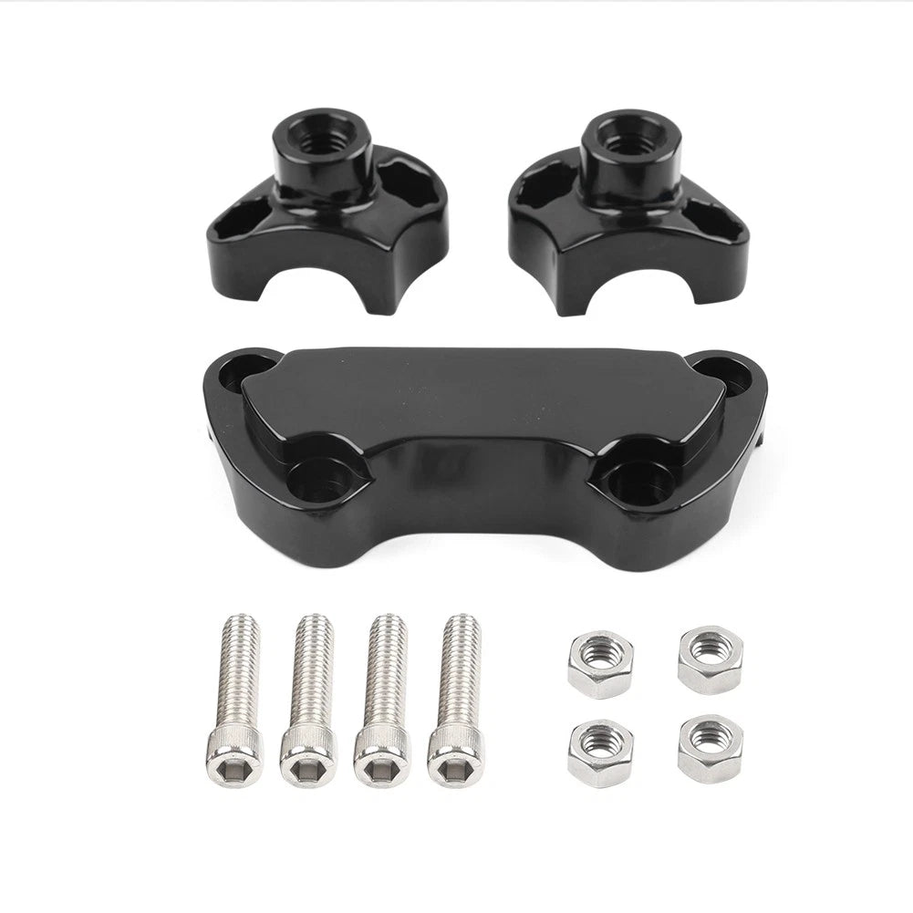 2" Handlebar Riser & Top Clamp for Harley Dyna Softail Sportster Street Bob