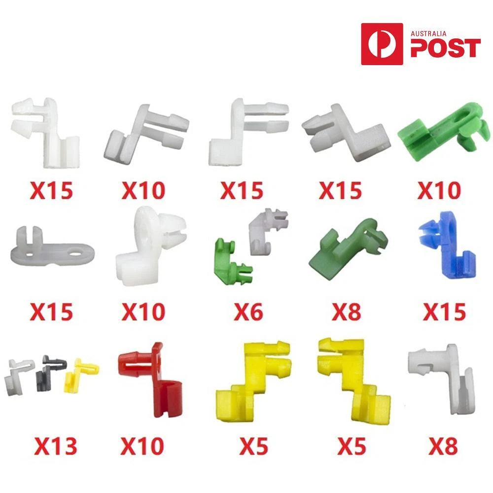 Set of 10 Universal Door Lock Rod Clips Fastener Retainer Wire Clip