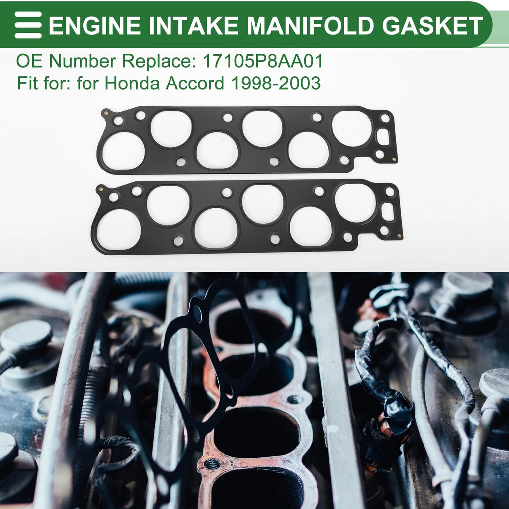 Upper Engine Intake Manifold Gasket Replacement for Honda Accord (1998–2003)