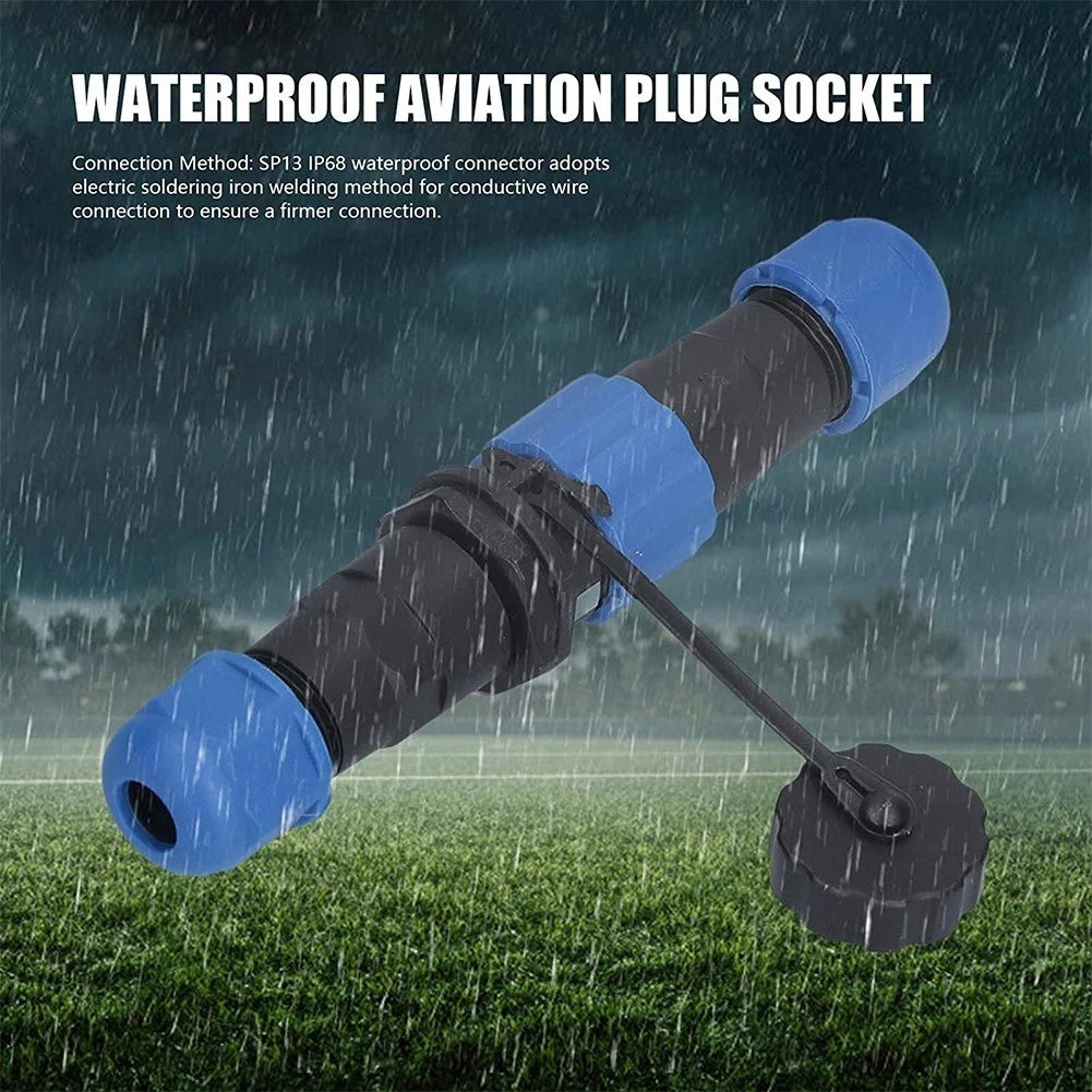 2X Waterproof 7 Pin Aviation Connector Socket for Aviation Cable