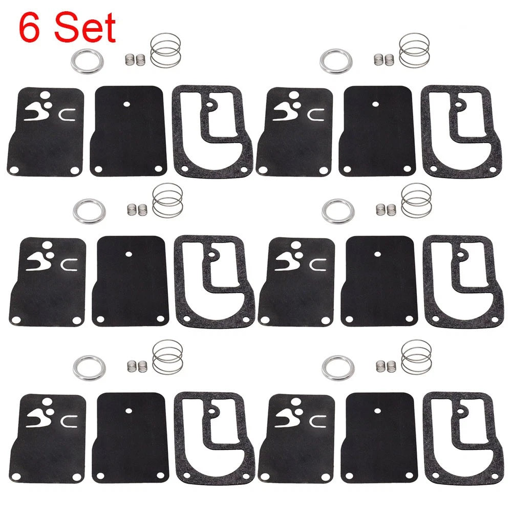 Set of 6 Fuel Pump Diaphragm Gasket Kit for B&S 393397, 401400, 402400, 402700