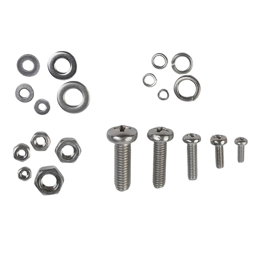 320 Pcs Stainless Steel Screw Nut Assortment