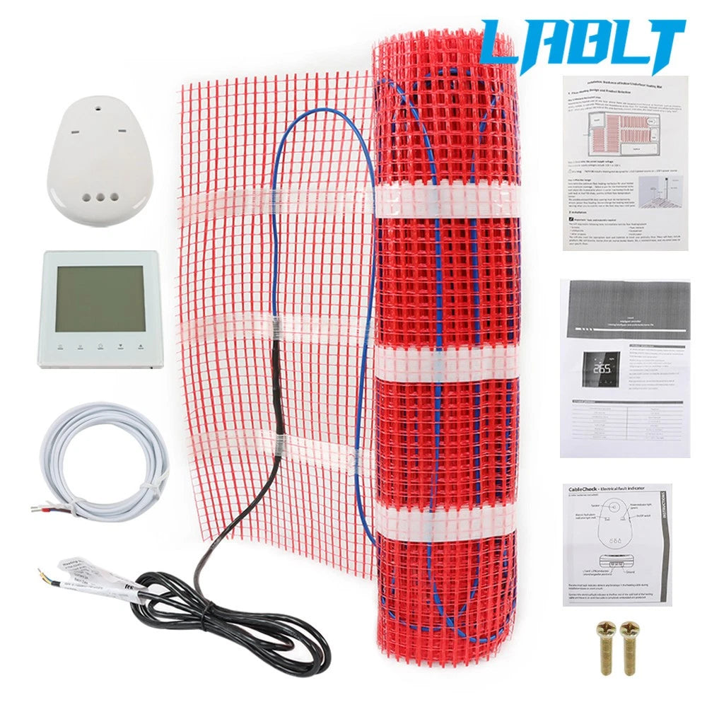Electric Radiant Floor Heating Mat Kit for Under Tile (120V)