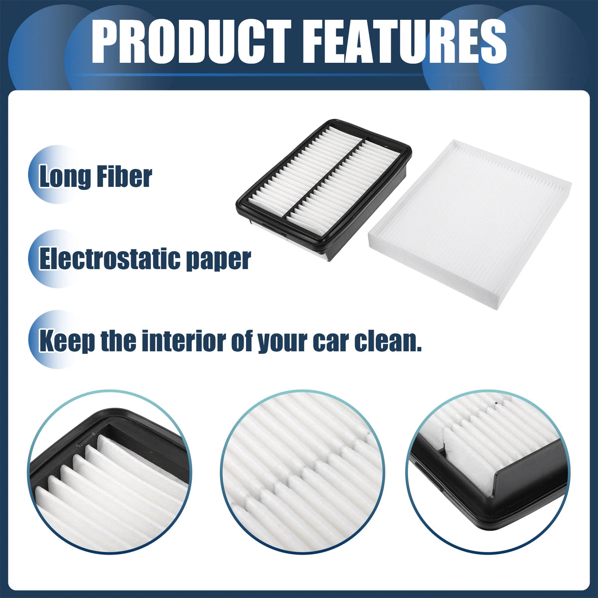 Set of 1 Engine Air Filter for Kia Forte (2019–2020) No. 28113F2000, 97133F2000