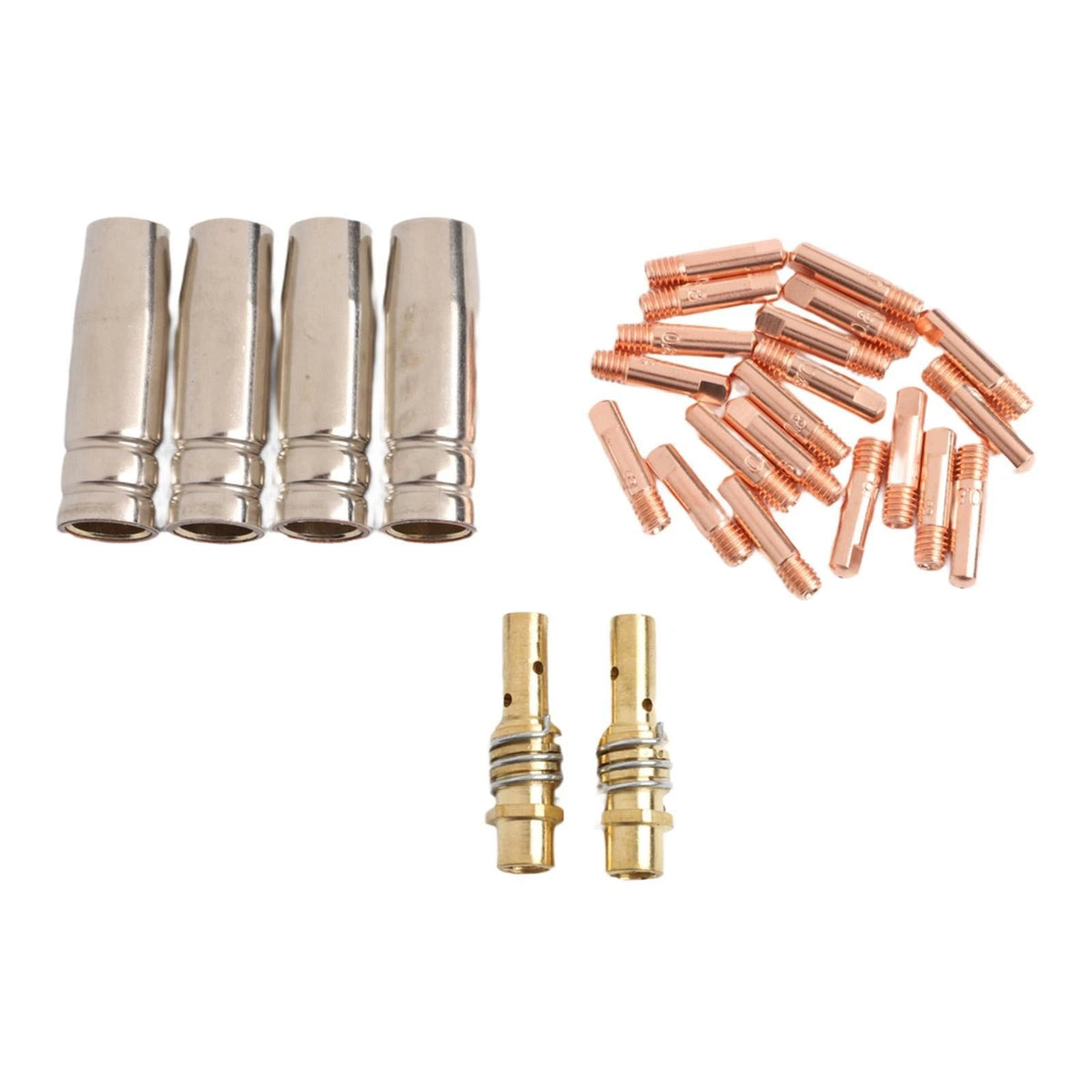 26PCS MIG Welder Accessory Package for MB15 Gas Diffusers and Tips