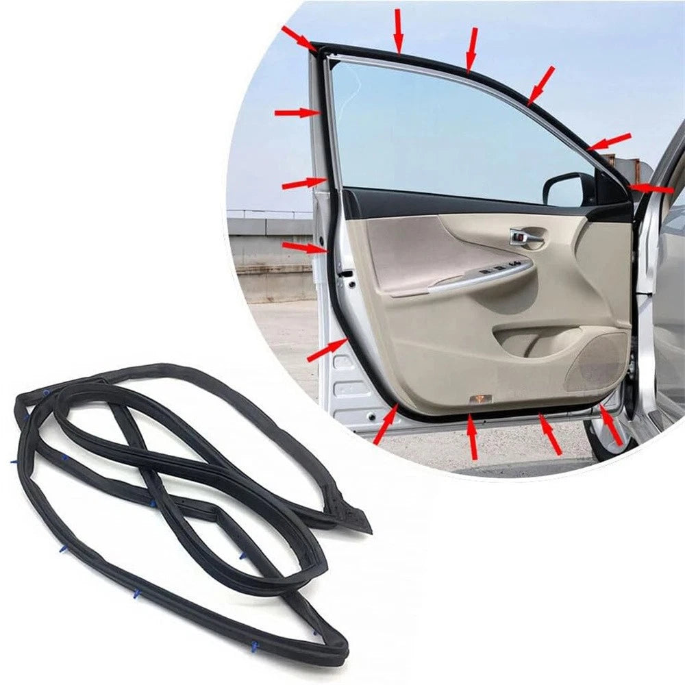 Rubber Front Left Door Seal Weatherstrip for Toyota Corolla (2007–2011)