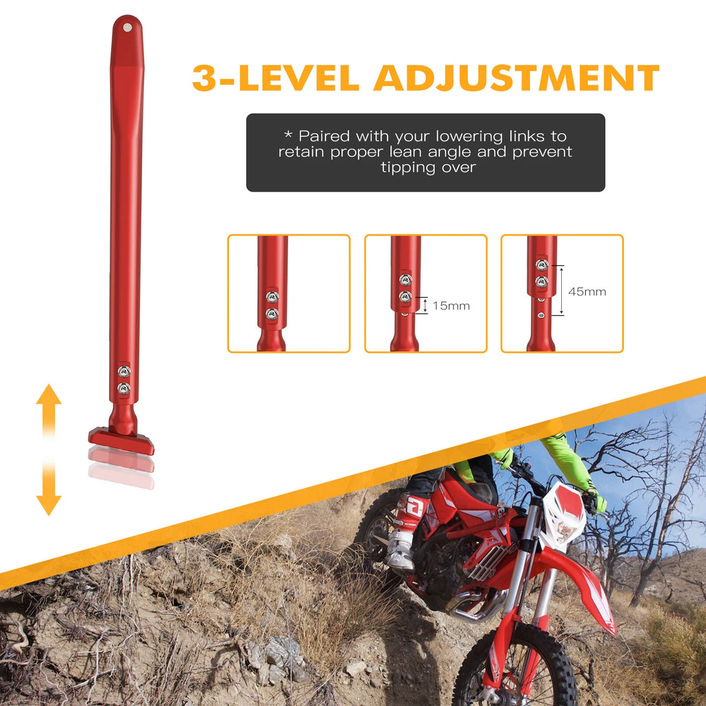 CNC Adjustable Side Kick Stand for Beta Xtrainer 250 300 RR (2013–2025)