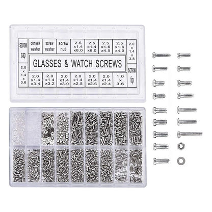 Complete Screw Set for Glass Repairs (1000 Pcs)
