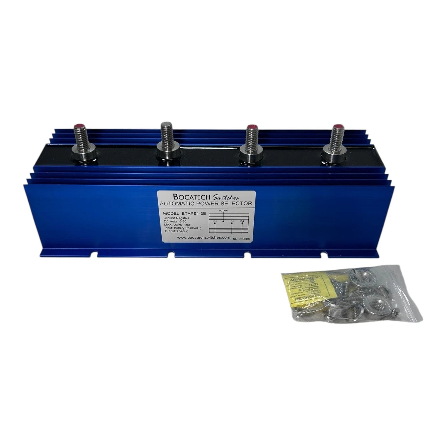 Bocatech BTAPS1-3B Automatic Battery Selector Switch for DC Vehicles