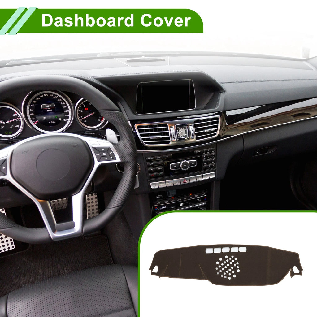 Dashboard Cover for Mercedes-Benz E-Class (2017–2021) Brown Polyester