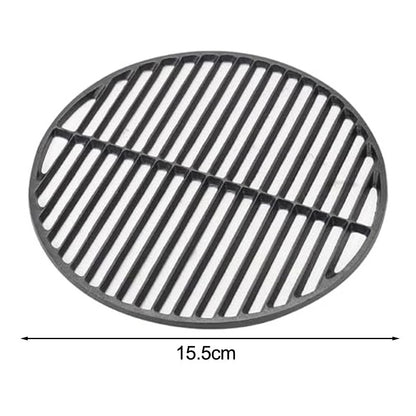 Heavy Duty Black Cast Iron Round Grill Mesh for BBQ Meat Roasting