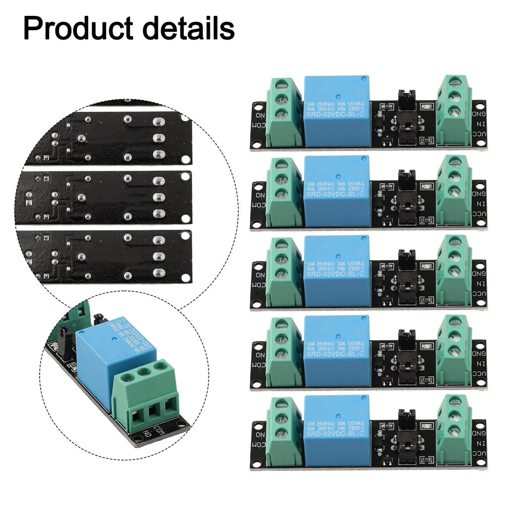 Power Switching Relay Module for Flexible Installation (Pack of 5)