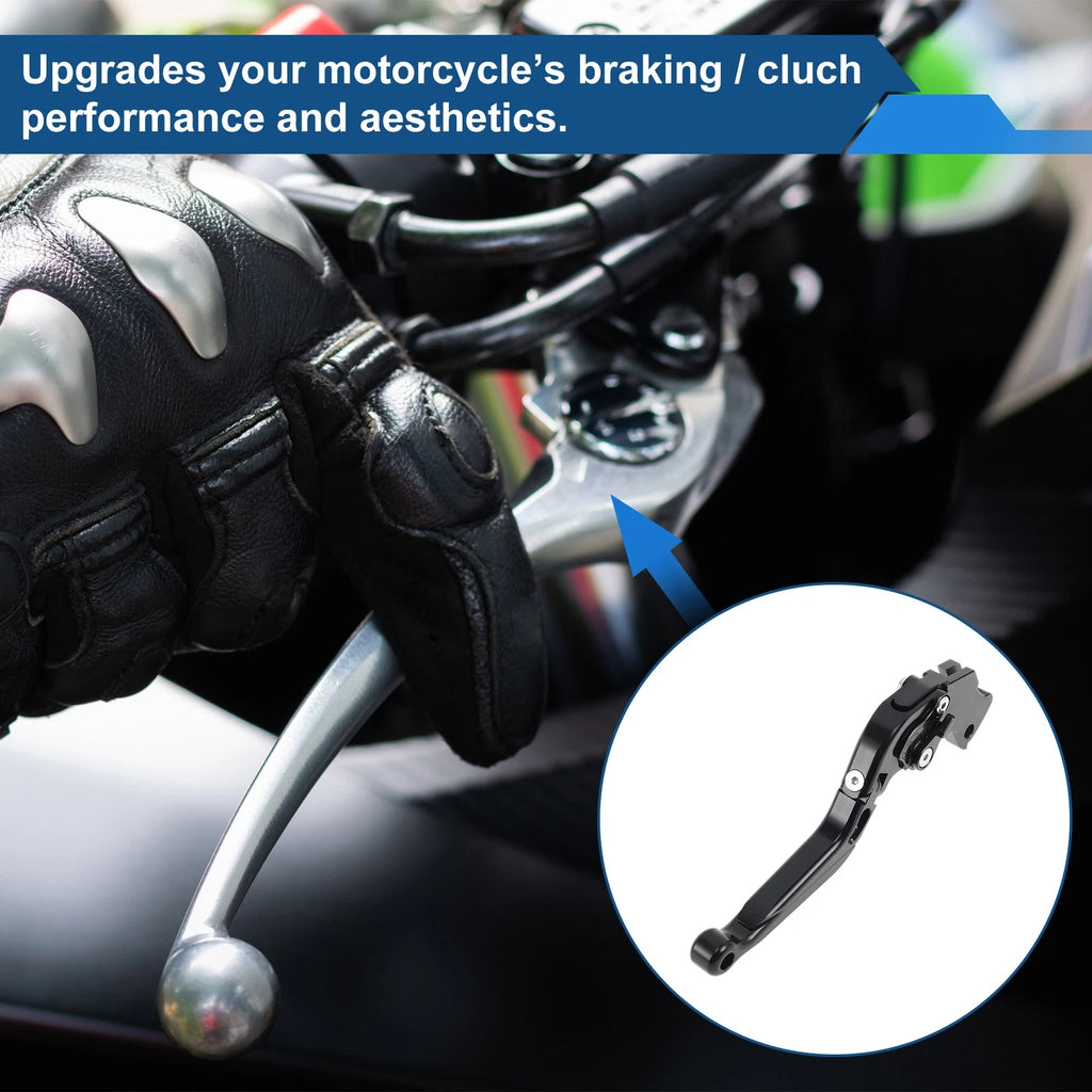 Short/Long Brake Clutch Levers for KTM 390 Duke (2019–2023) - Solid Black