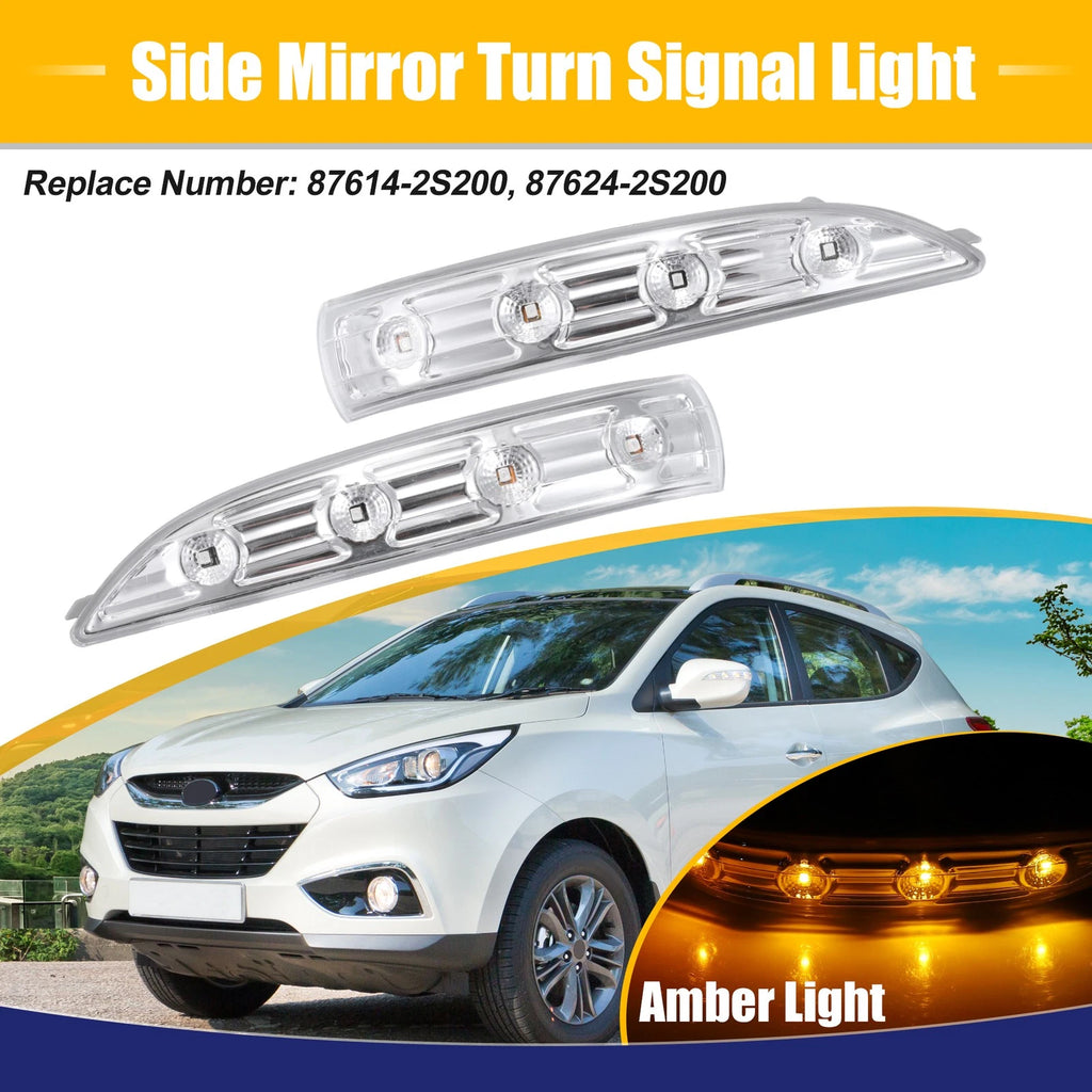 Mirror Turn Signal Light LED Front LH RH Replacement for Hyundai Tucson (2016–2021)