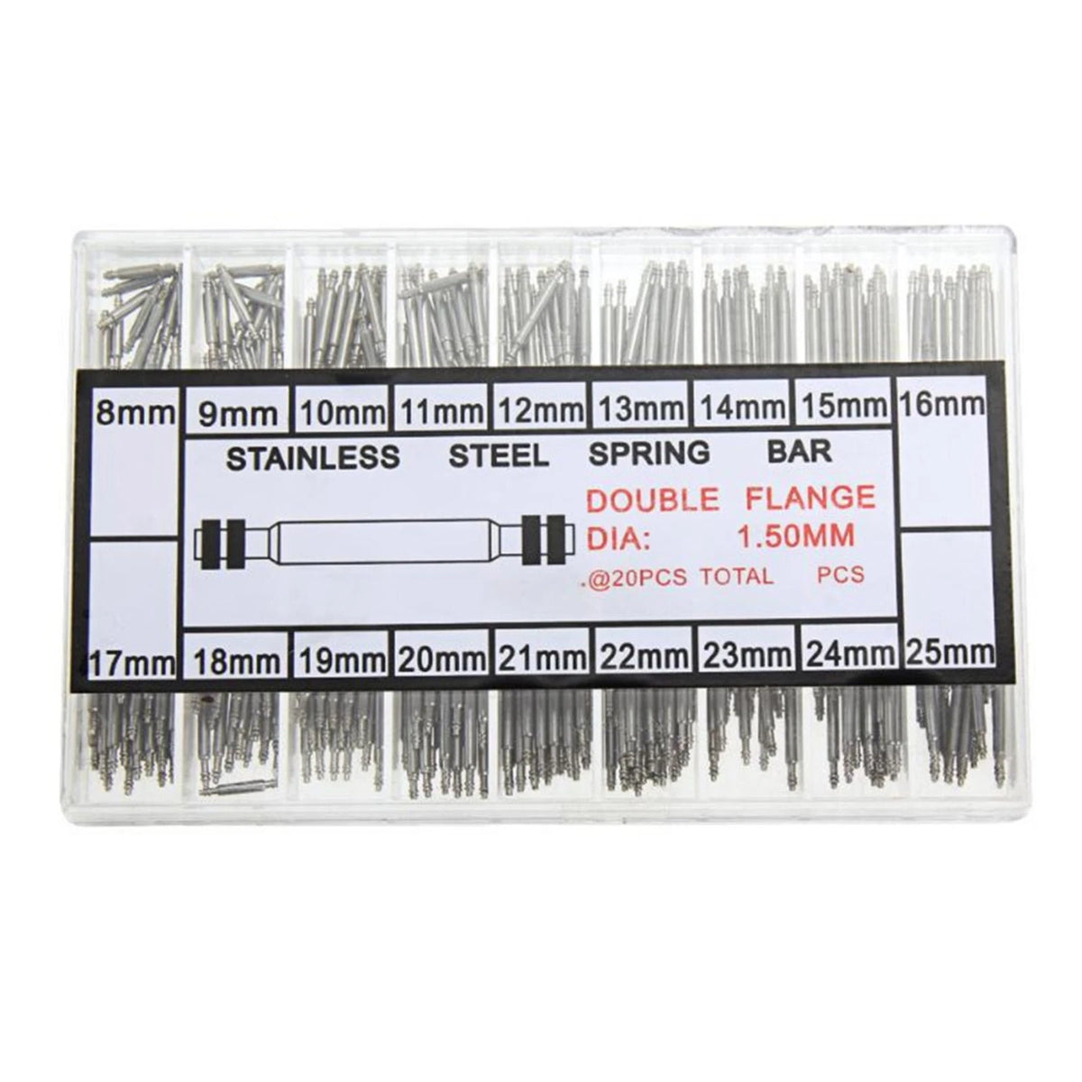 360PCS Steel Watch Spring Bars Strap Link Pins Repair Tool