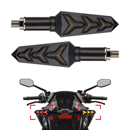 Sequential LED Turn Signal Tail Brake Lamp Pair for