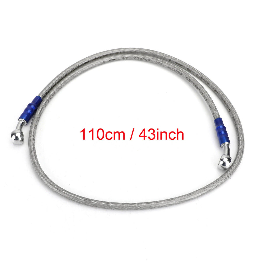 M10 Brake Oil Hose Line with Banjo Fitting for Universal Applications (110cm)