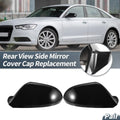 Rearview Mirror Cover Cap Gloss Black Replacement for Audi A6 S6 RS6 C7 (2011–2018)