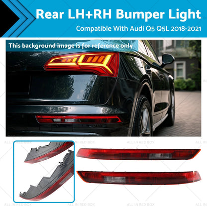 Pair Tail Brake Stop Lamps for Audi Q5 (2018–2021)