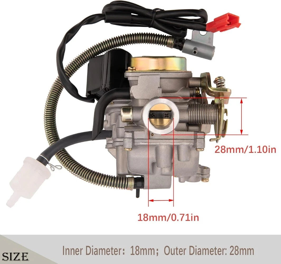 4 Stroke Carburettor & Air Filter Kit for GY6 50cc ATV Scooter (2000–2023)