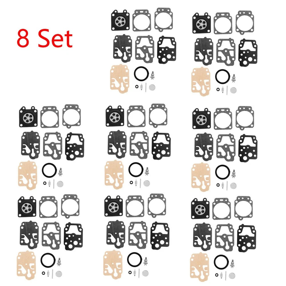 Set of 8 Carburetor Gasket Repair Kit for Walbro K20-WYJ Honda GX25 GX35