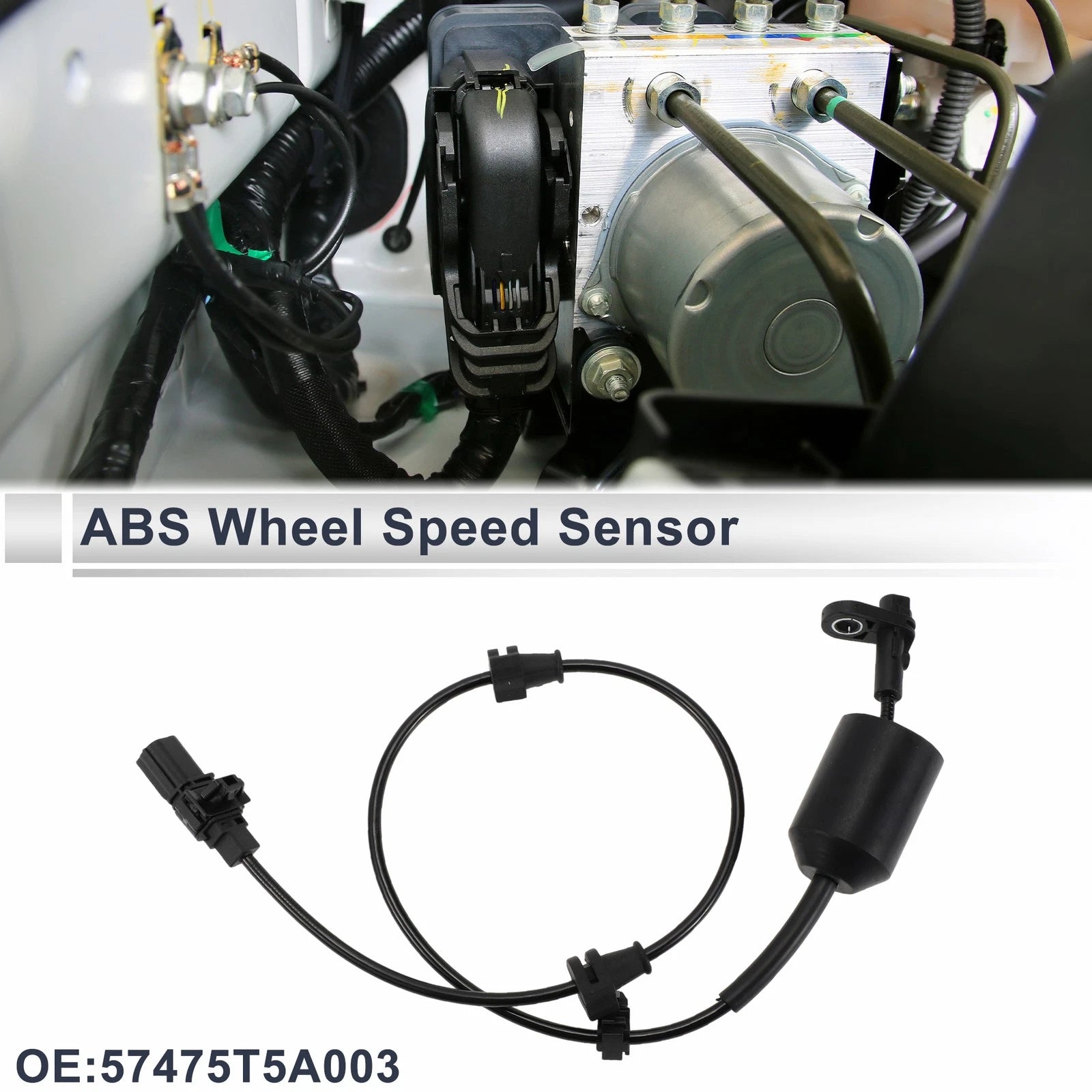 ABS Wheel Speed Sensor Replacement Rear Left for Honda Fit City (2010–2019)