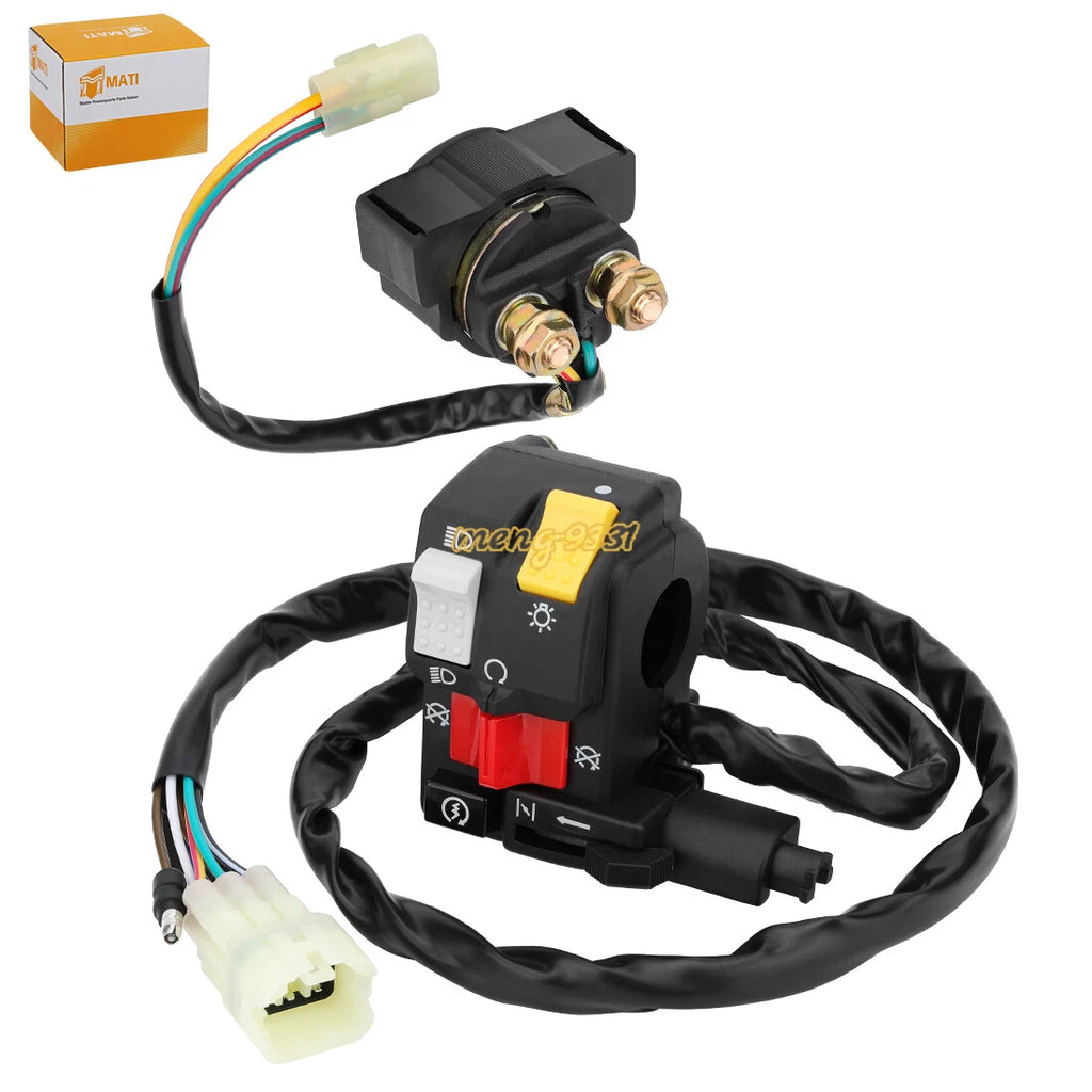 Handlebar Switch & Starter Relay for Honda TRX450FM TRX450S (1998–2004)