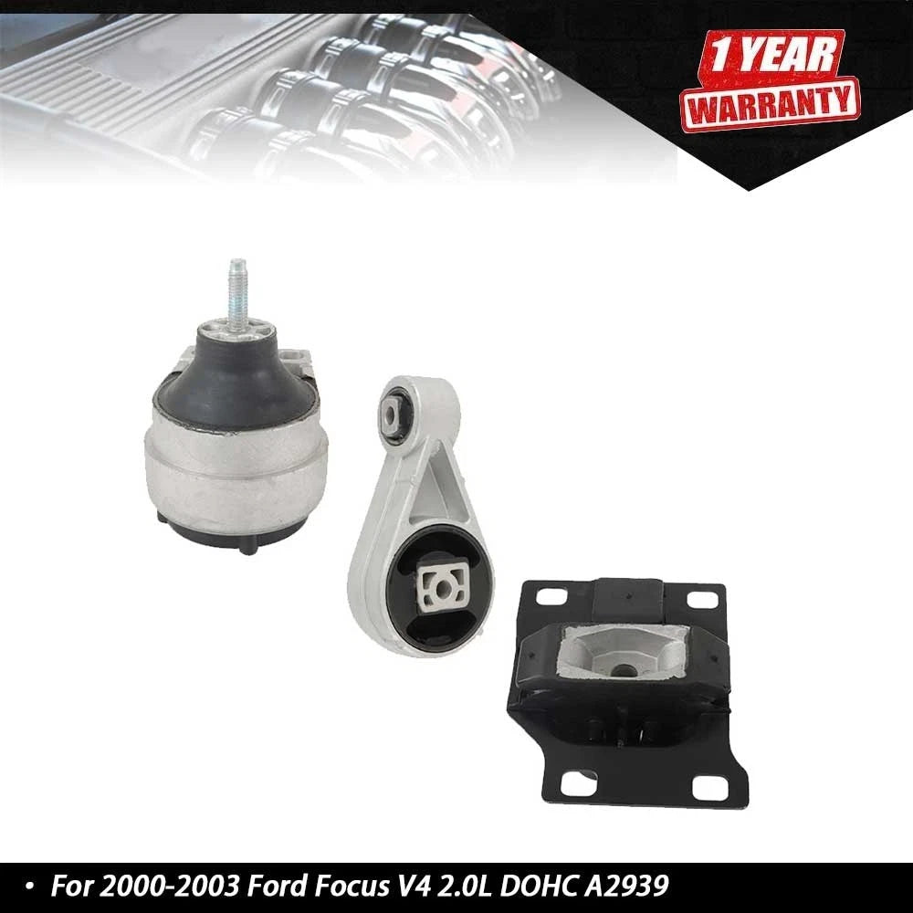 3X Engine Motor & Transmission Mount for Ford Focus (2000–2003) A2939