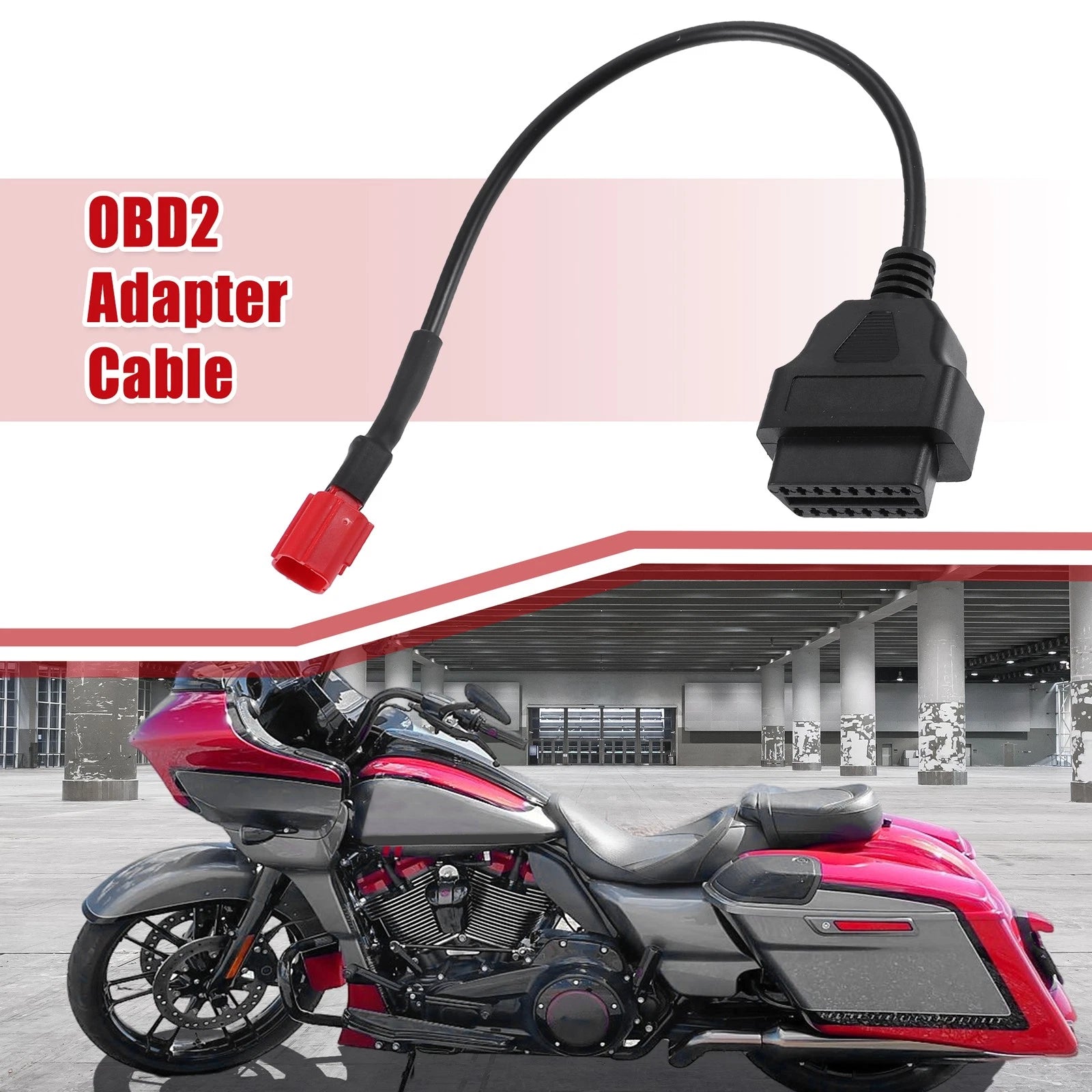 OBD2 Adapter Cable 6 Pin to OBDII for Yamaha and Harley Davidson (2000–2024)