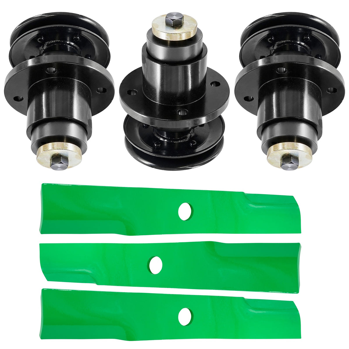Deck CCW Spindle and 16 7/8 Medium Lift Blade for Land Pride AFM42 (2011–2020)