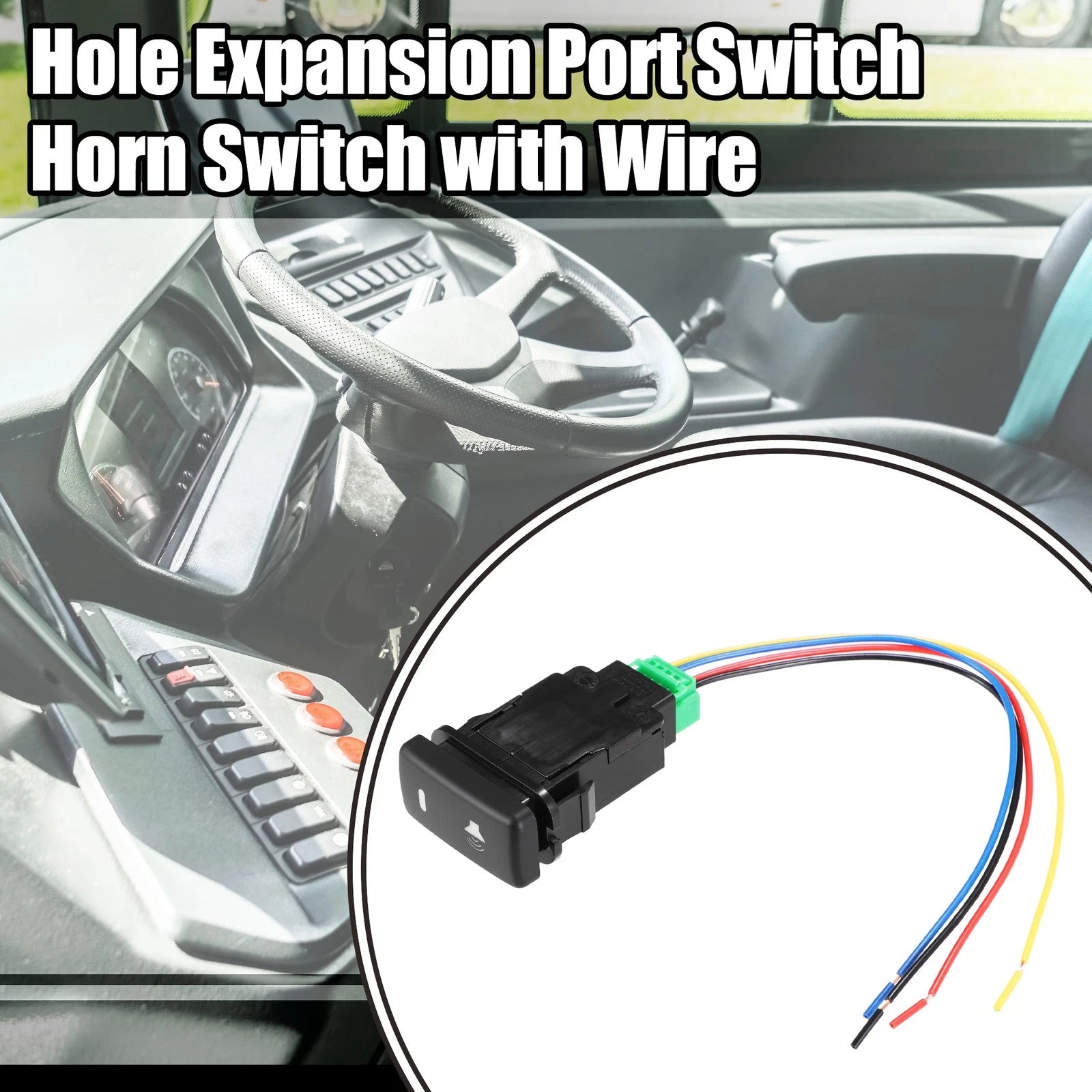 Horn Switch Hole Expansion Port Replacement for Toyota Alphard (2005–2015)