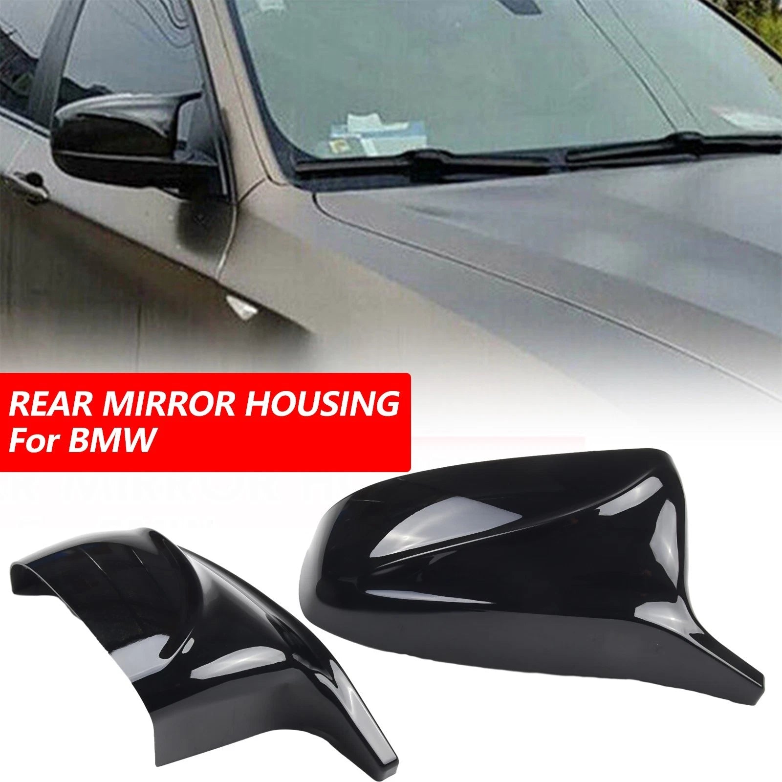 M Style Side Wing Mirror Cover Caps for BMW X6 E70 E71 (2007–2013)