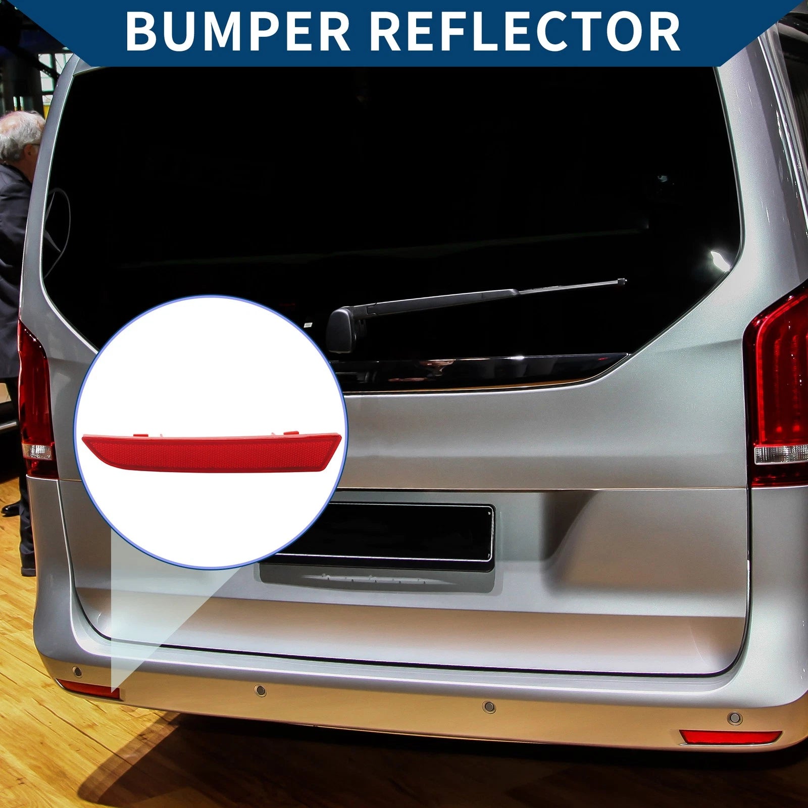 Bumper Reflector Replacement Rear Left for Mercedes-Benz Metris (2016–2023)