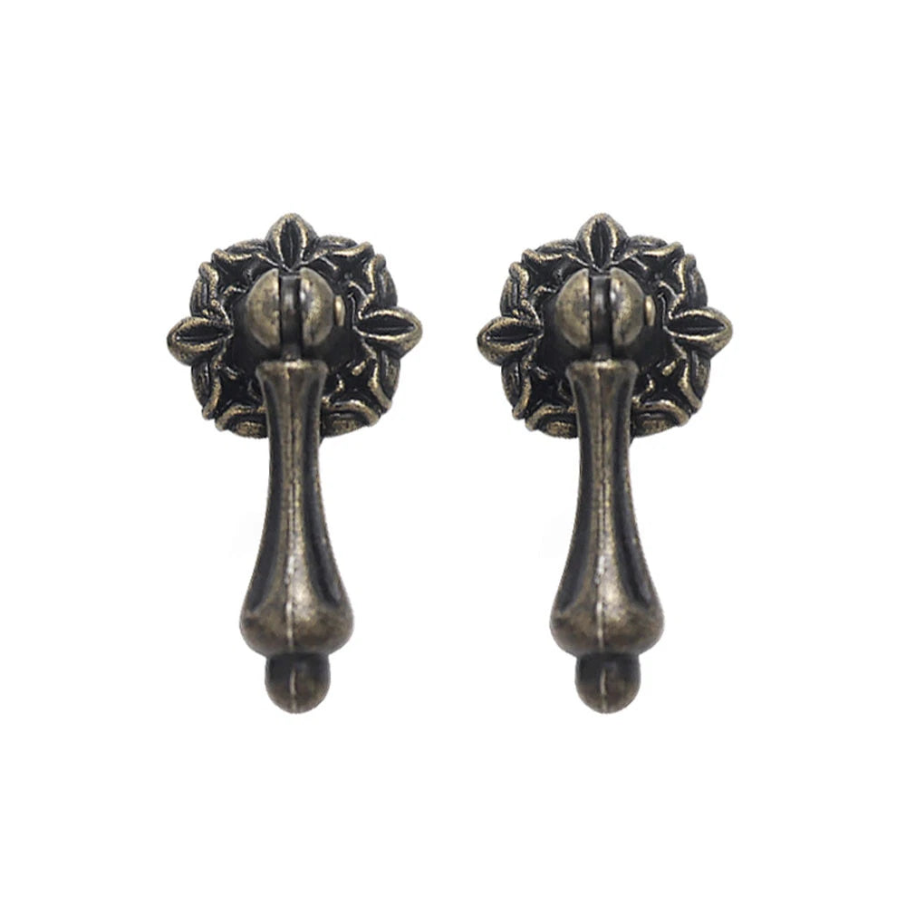 2X Retro Cupboard Drawer Pull Handle Knob for Furniture