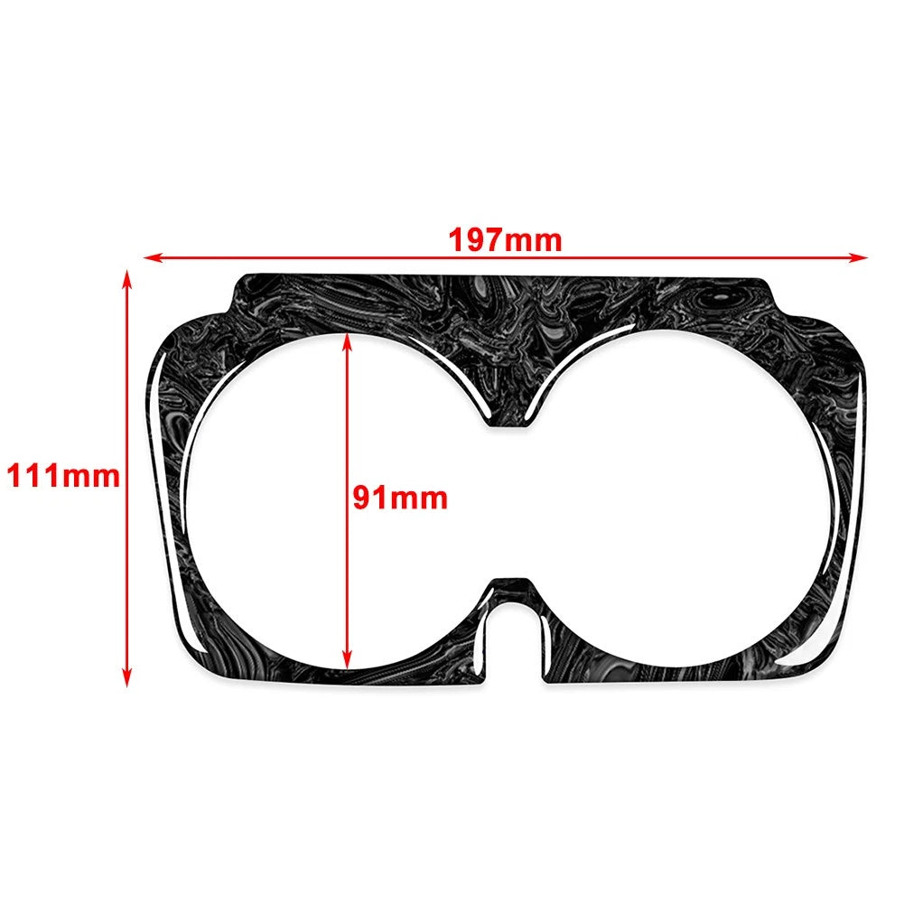 Marbling Water Cup Holder Cover Trim for Benz C GLC Class (2015–2021)