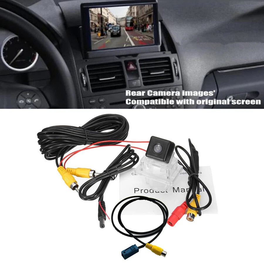 Rear Camera + Cable Adapter for Mercedes E Class W212 (2010–2016)