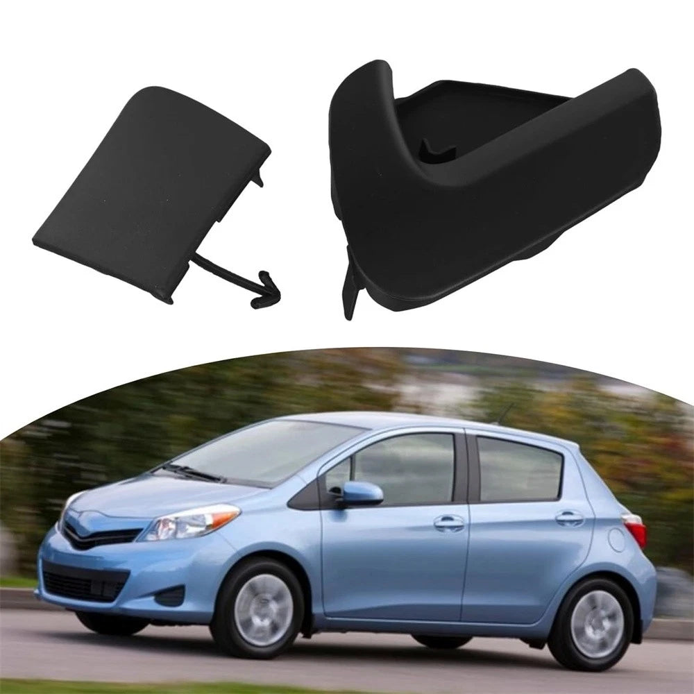2X Front Bumper Tow Hook Cover for Toyota Yaris (2012–2014) CE LE Hatchback
