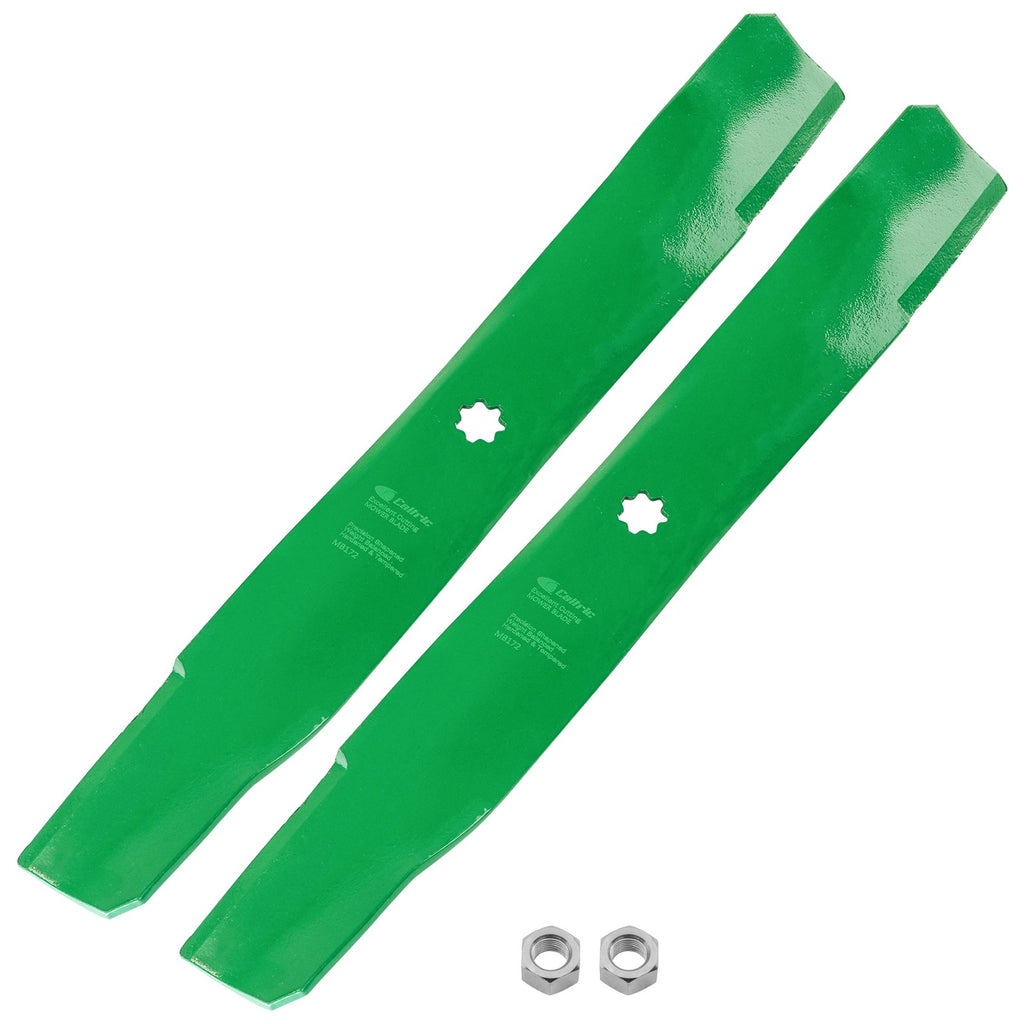 42 in Deck Blade with Nut Replacement for John Deere D100 D105 D110 (2010–2019)