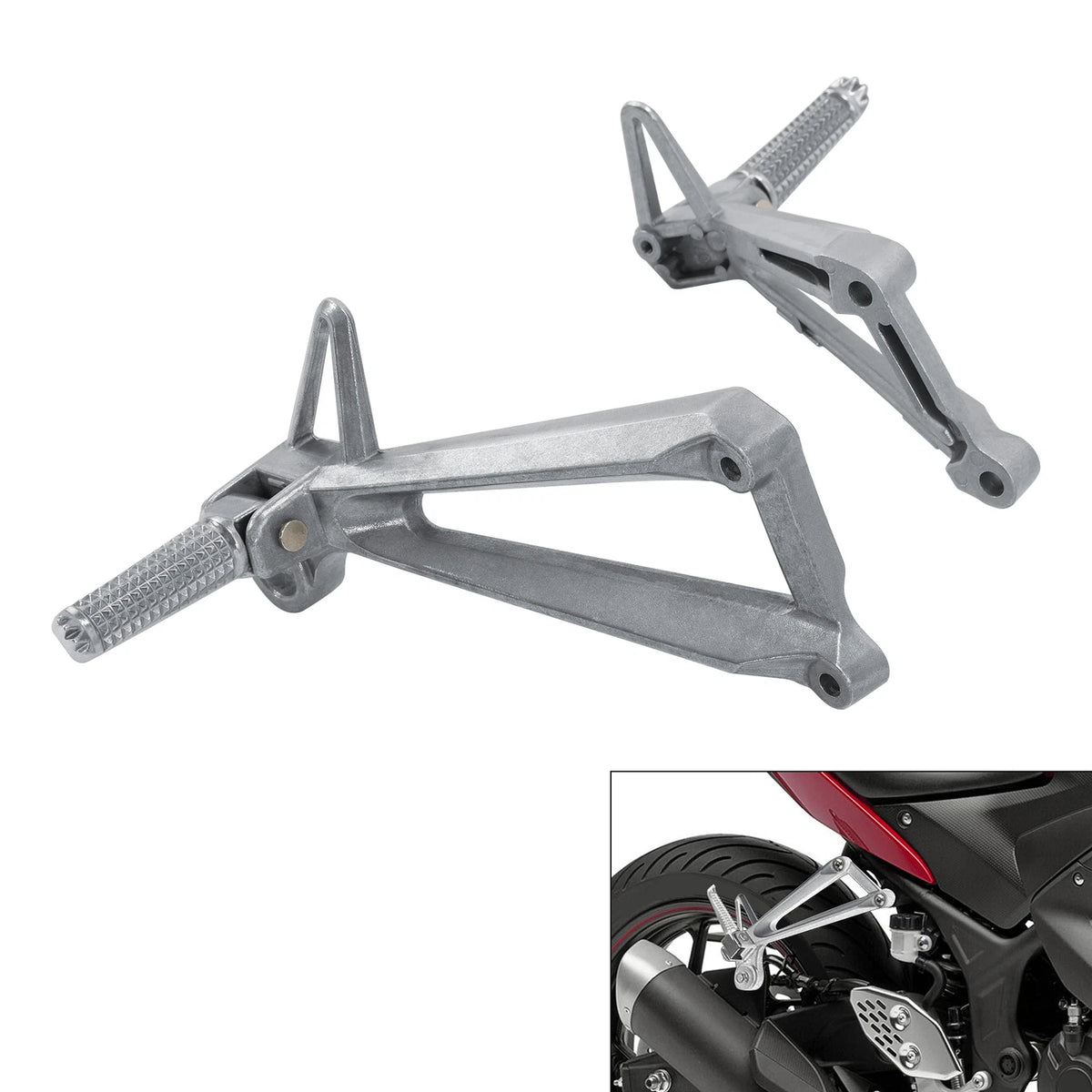 Rear Passenger Foot Pegs Bracket Mount for Yamaha YZF R3 (2015–2025)