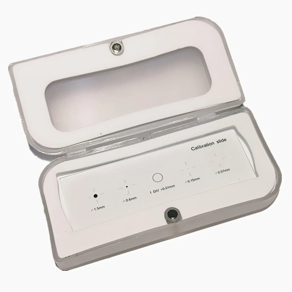 Microscope Measuring Scale 0.01mm Accuracy and Calibration Points