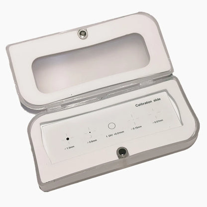 Microscope Measuring Scale 0.01mm Accuracy and Calibration Points