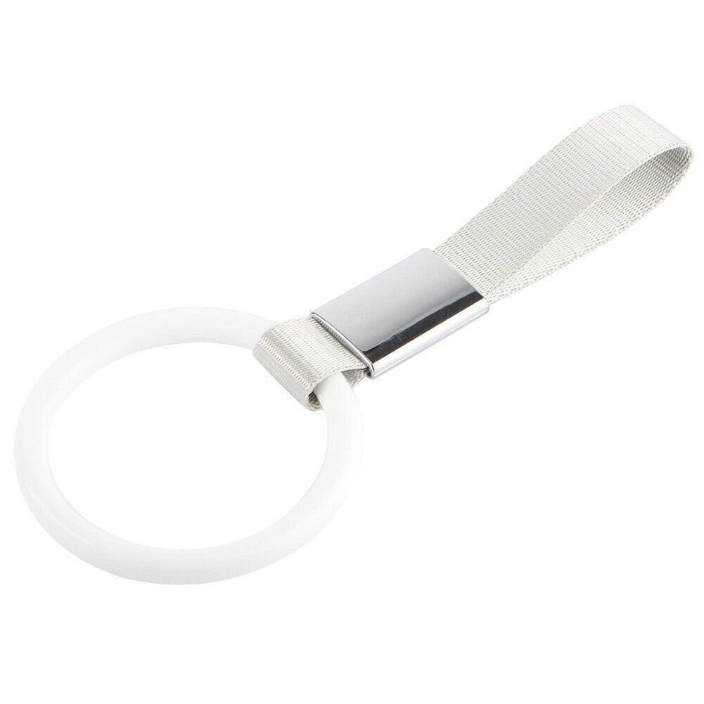 Tsurikawa Handle Strap for Subway Train (Round Shape, White)