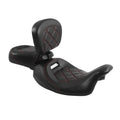 Driver Passenger Seat Backrest for Harley Road King (2009–2023)