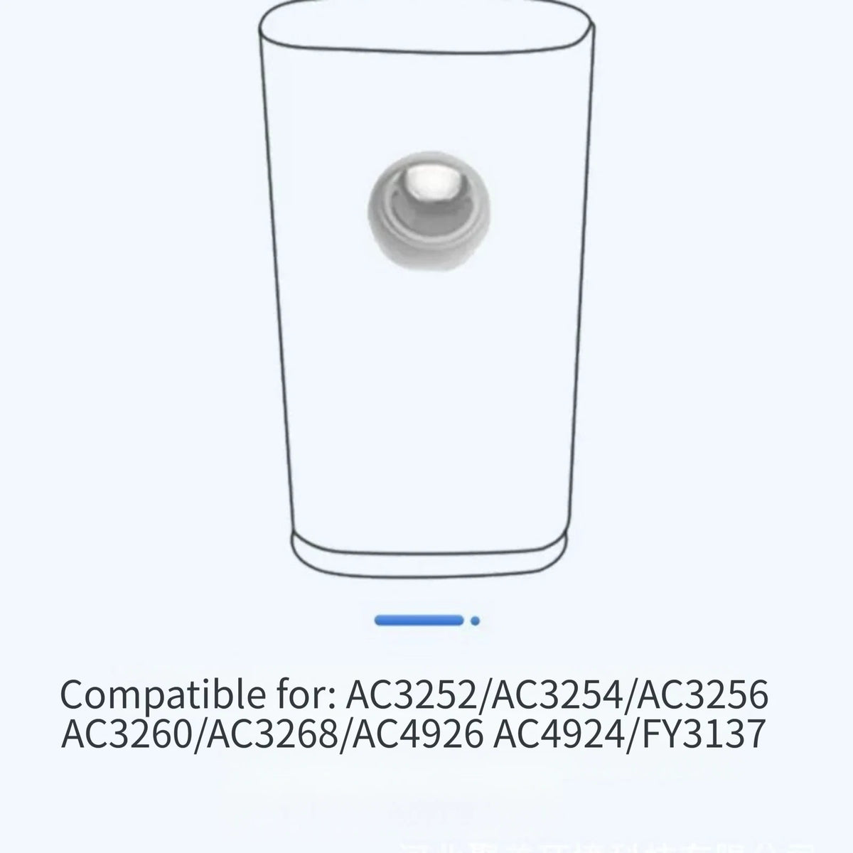 Air Purifier Filter for Cleaner Indoor Air (HEPA H12 Layer)